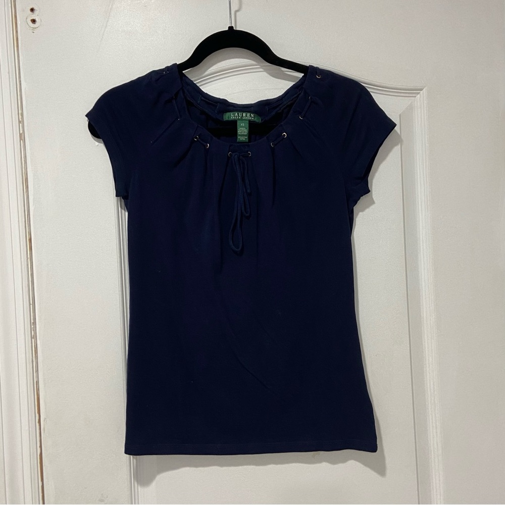 LAUREN-Ralph Lauren Navy T-shirt, Size XS